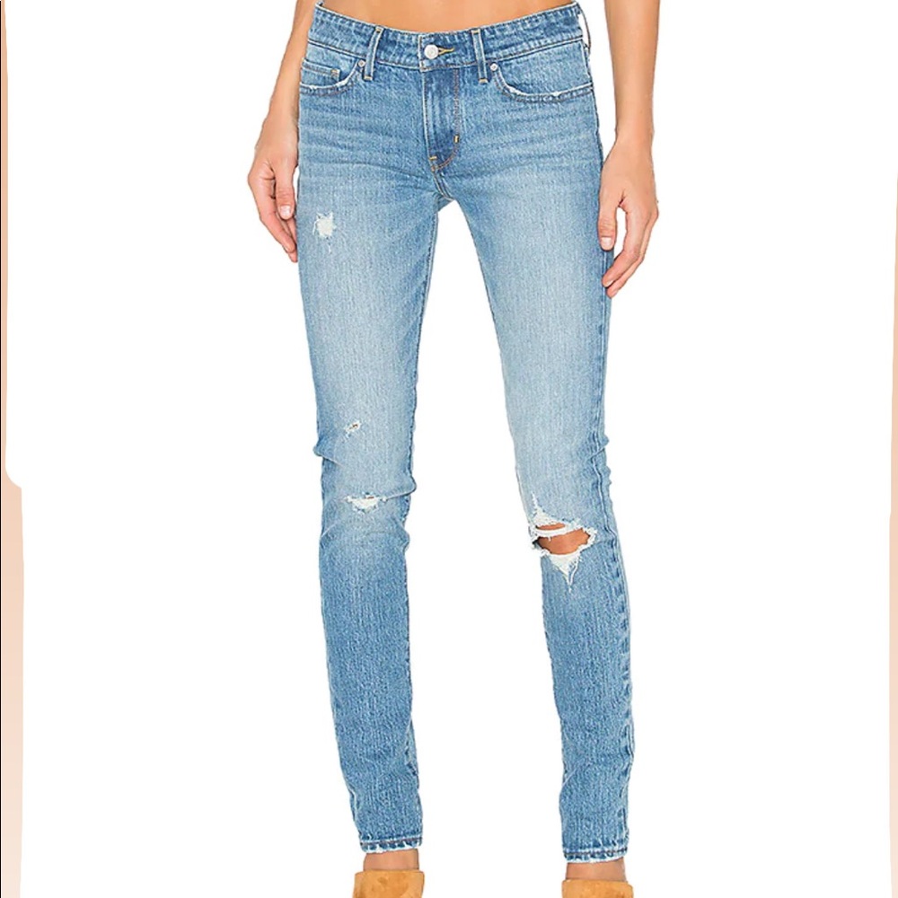 LEVI’S 711 Skinny in Goodbye Heart Denim Jeans